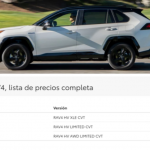 toyota rav4 sin precio