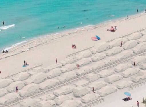 Un artista argentino creará un “embotellamiento” en las playas de Miami