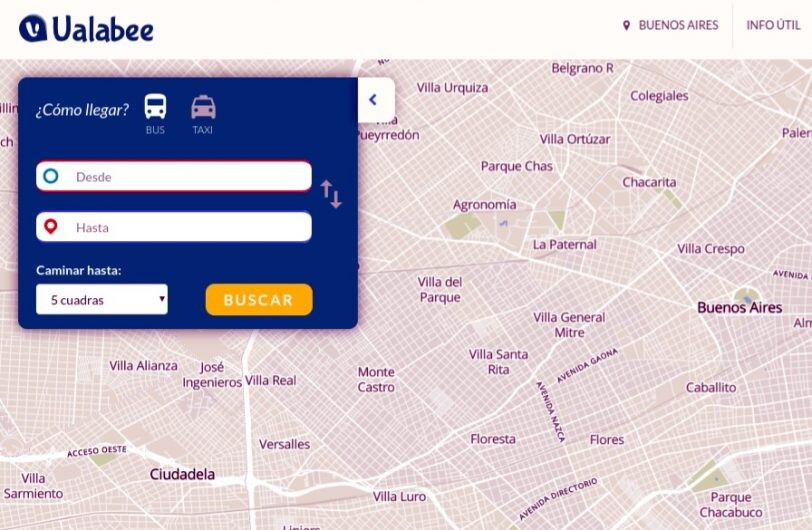 Llegó Ualabee, una app para moverse sin el automóvil