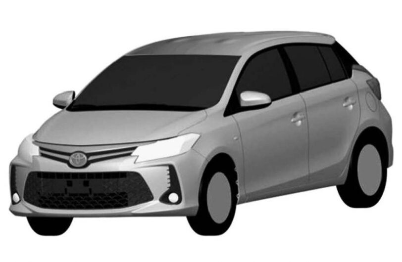 Toyota registra en la Argentina otro rediseño para el Yaris