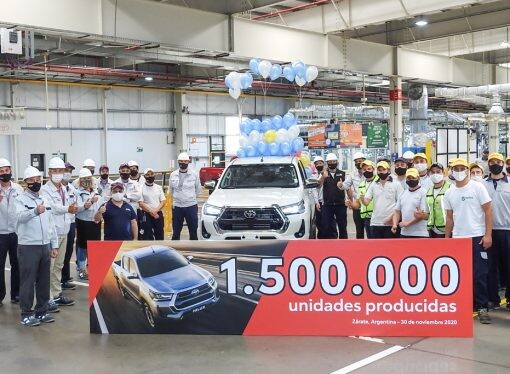 Toyota produce la unidad 1.500.000 en Zárate