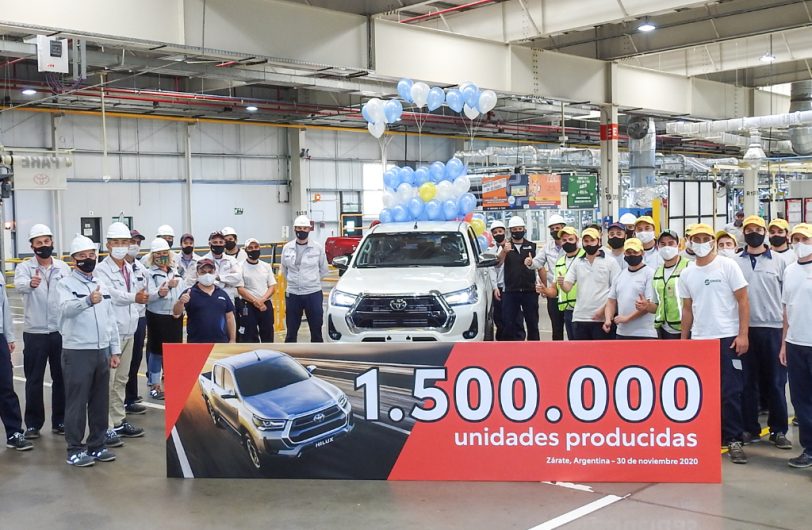 Toyota produce la unidad 1.500.000 en Zárate