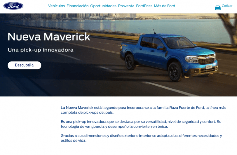 La Ford Maverick, cada vez más cerca de la Argentina