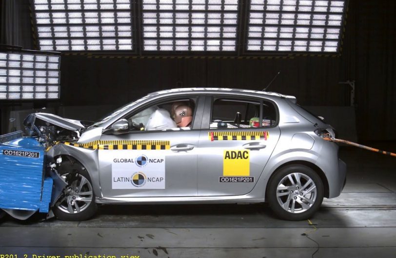 El Peugeot 208 argentino obtiene dos estrellas en la prueba de Latin NCAP