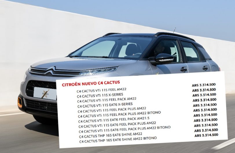 Insólito: las 11 versiones del Citroën C4 Cactus cuestan lo mismo