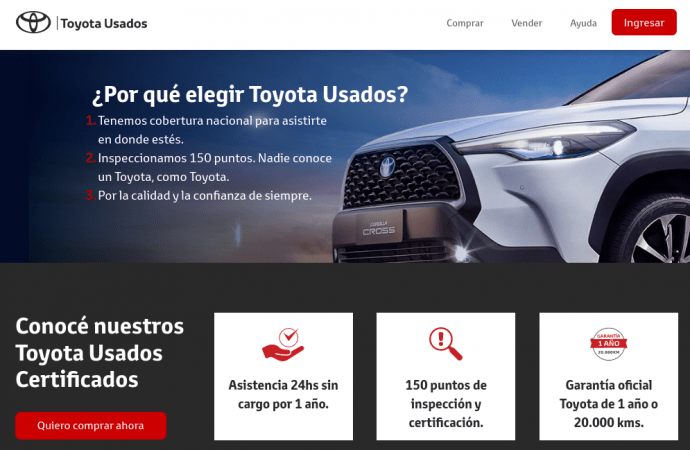 Toyota renueva su plataforma de usados certificados