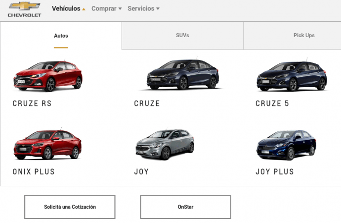 Chevrolet, Renault y Nissan también levantan sus precios de la web
