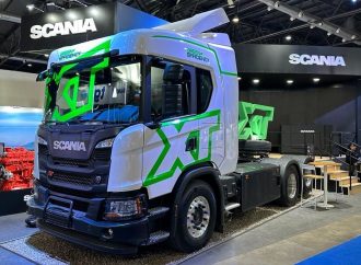 Scania expuso el G410 XT a GNC en la Oil&Gas 2023