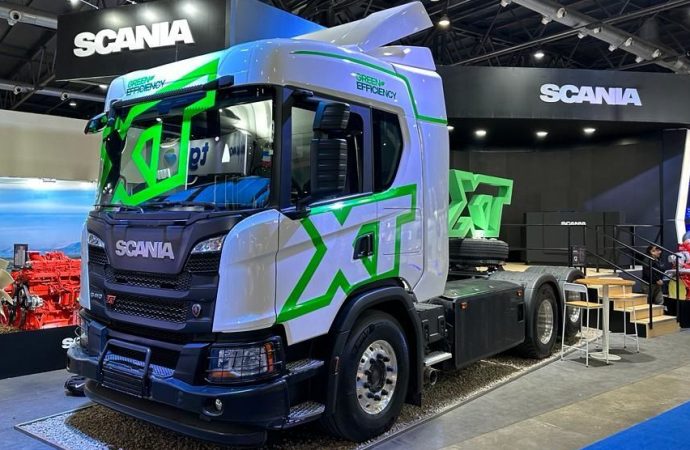 Scania expuso el G410 XT a GNC en la Oil&Gas 2023