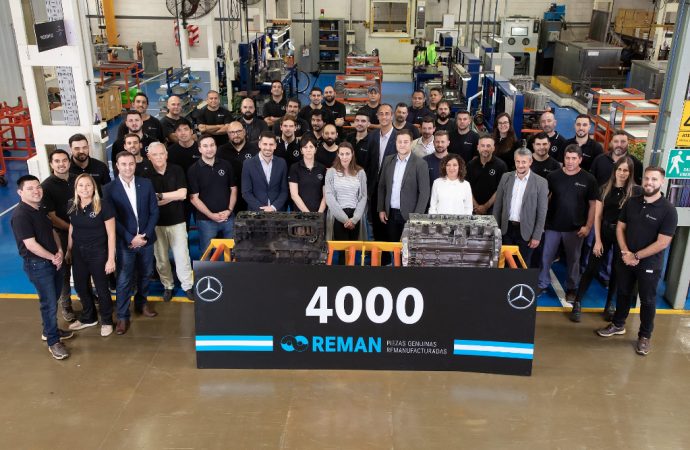 Mercedes-Benz Camiones y Buses celebra las 4.000 piezas Reman