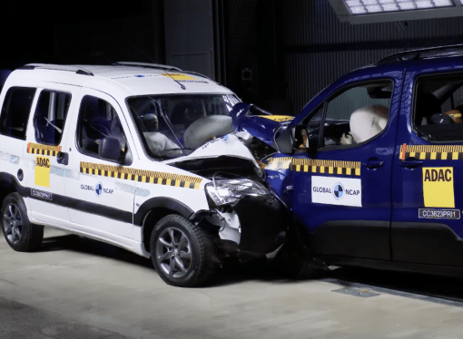 Latin NCAP chocó una Partner argentina contra una Rifter europea