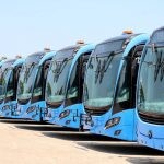 Buses de la empresa MobilityADO en Mérida, México