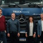 Guido Casaro, Luciano Maiolino, Paula Díaz y Fernando Rivero – Workshop de Postventa – Mercedes-Benz Camiones y Buses –