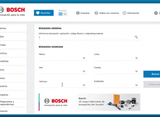 Bosch Argentina lanza su catálogo digital oficial