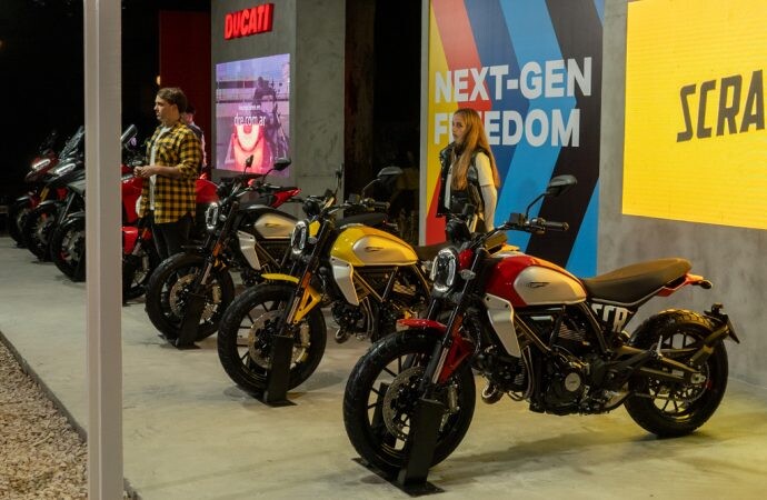 Ducati mostró sus tres novedades 2024 en Cariló