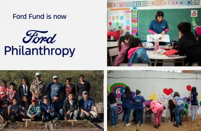 Ford Fund, el brazo filantrópico de Ford a nivel mundial, cambia su nombre a Ford Philanthropy