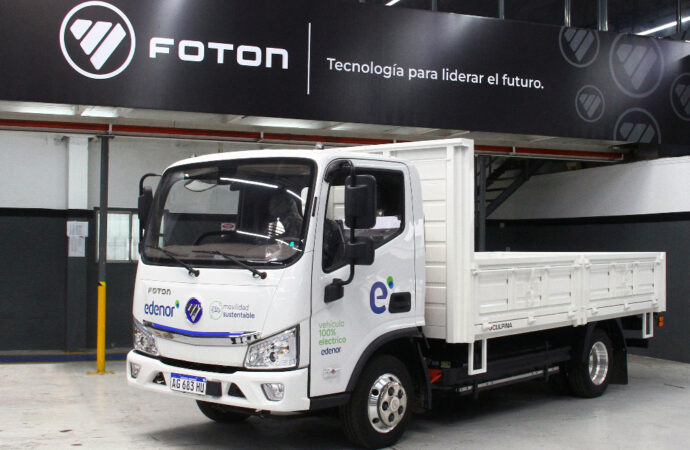 Edenor adquiere el primer camión eléctrico de Foton