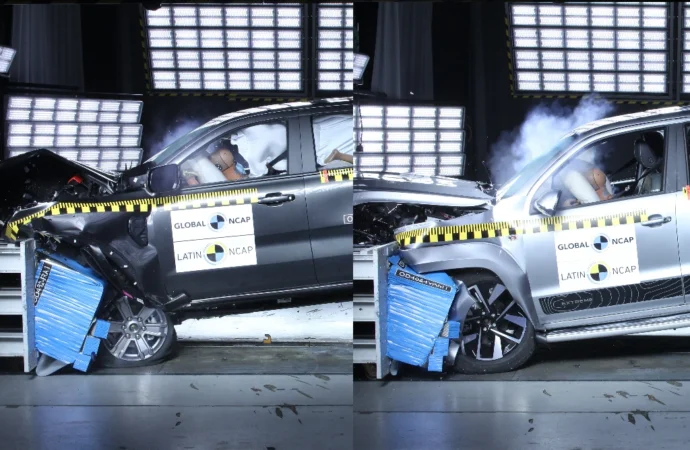 Latin NCAP: cinco estrellas para la Ford Ranger y tres para la VW Amarok