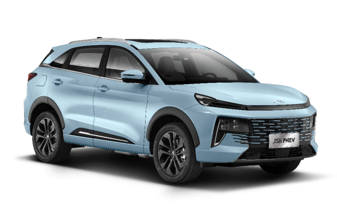 JAC lanza el JS6 híbrido enchufable en Argentina