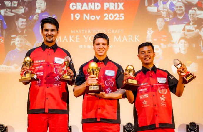 Por primera vez, Sudamérica conquista el podio en el World Technician Grand Prix de Yamaha