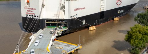 Llegó el barco de BYD con más de 5.000 unidades para el mercado argentino