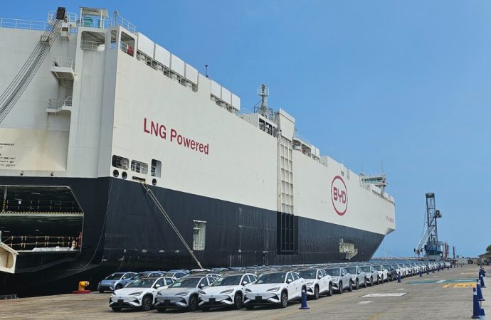 Llegó el barco de BYD con más de 5.000 unidades para el mercado argentino