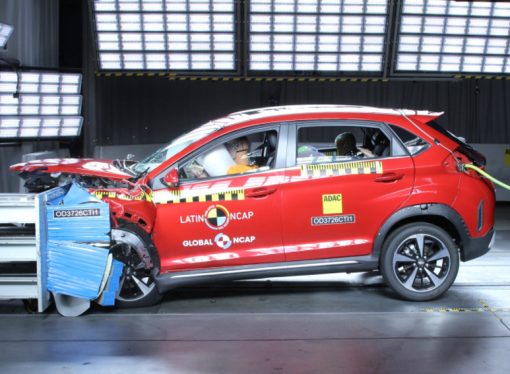 Latin NCAP estrenó el nuevo protocolo con un aplazo al Chery Tiggo 2