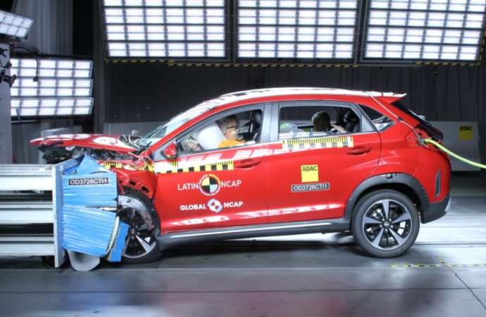 Latin NCAP estrenó el nuevo protocolo con un aplazo al Chery Tiggo 2